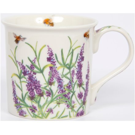 Lavender and Bees Botanical Mug