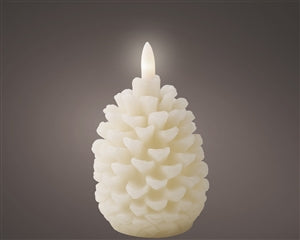 Pinecone shaped Faux LED Candle